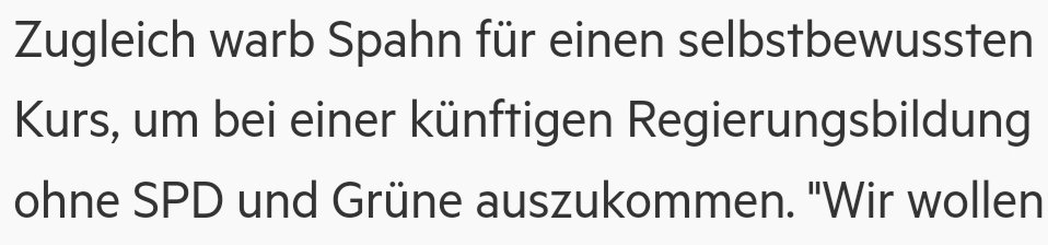 Kurz vor dem @CDU-Bundesparteitag bringt @JensSpahn eine Koalition mit der #AfD ins Spiel.

Der 'Energiexperte' will eine Regierung ohne #SPD und #DieGrünen bilden. Da bleibt nicht mehr viel, für eine Mehrheit im Parlament.
/PM