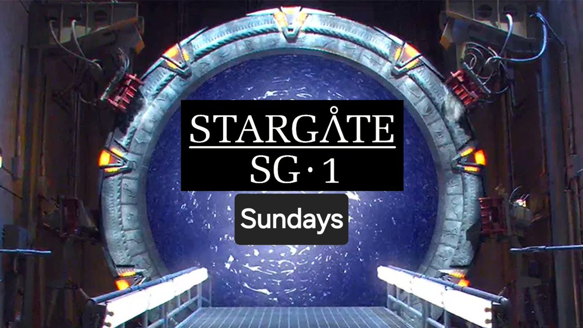 Well, it's been a few years since i did a Stargate watch through. So, for the foreseeable, i will be dedicating my Sundays to #Stargate #SG1.