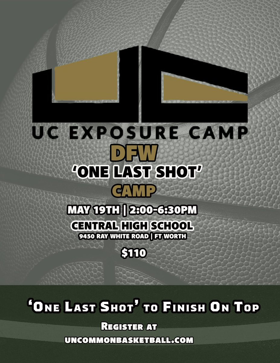 Russell "Coach V" Vanlandingham (@ucexposure) on Twitter photo Have You Attended Over Crowded Showcases or Elite Camps & Still no Offers?! Register For 'One Last Shot' and Finish On "Top" May 19th And Turn Interest To An Offer... #SmallGroups #InDepthLooks #TargetingFITS #ProvenResults <a href="/CentralTexHoops/">Central Texas Basketball</a> <a href="/CoachMDoty/">HammerAndHope</a> <a href="/Coach_Jackson5/">Trovocie Jackson</a> <a href="/Tmaje_/">Tamaje Izuagbe</a> Have You Attended Over Crowded Showcases or Elite Camps & Still no Offers?! Register For 'One Last Shot' and Finish On "Top" May 19th And Turn Interest To An Offer... #SmallGroups #InDepthLooks #TargetingFITS #ProvenResults <a href="/CentralTexHoops/">Central Texas Basketball</a> <a href="/CoachMDoty/">HammerAndHope</a> <a href="/Coach_Jackson5/">Trovocie Jackson</a> <a href="/Tmaje_/">Tamaje Izuagbe</a>