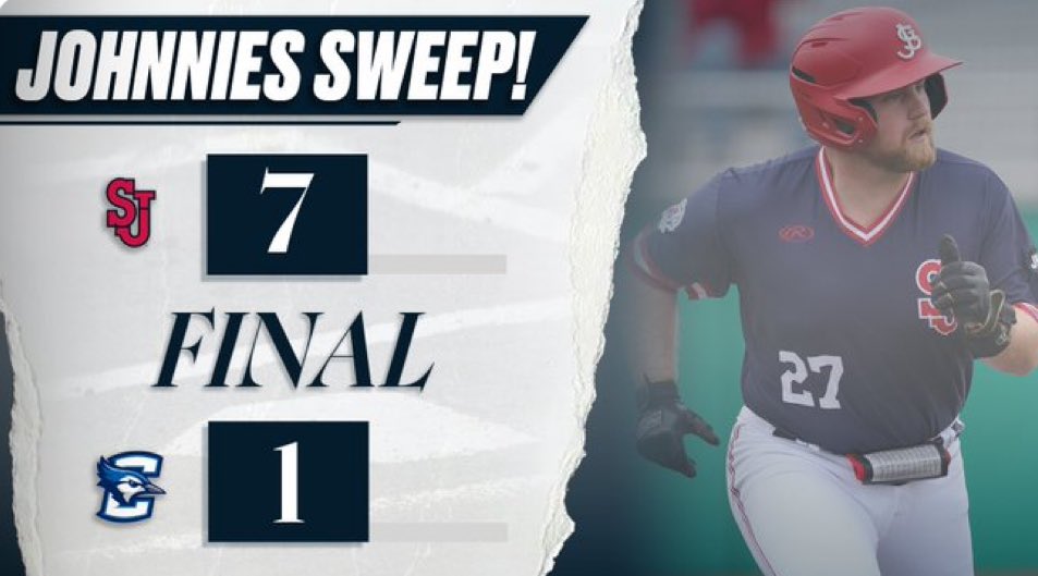 Impressive BIG EAST sweep @StJohnsBaseball @Boneman19 on 🔥⚾️💯⚾️