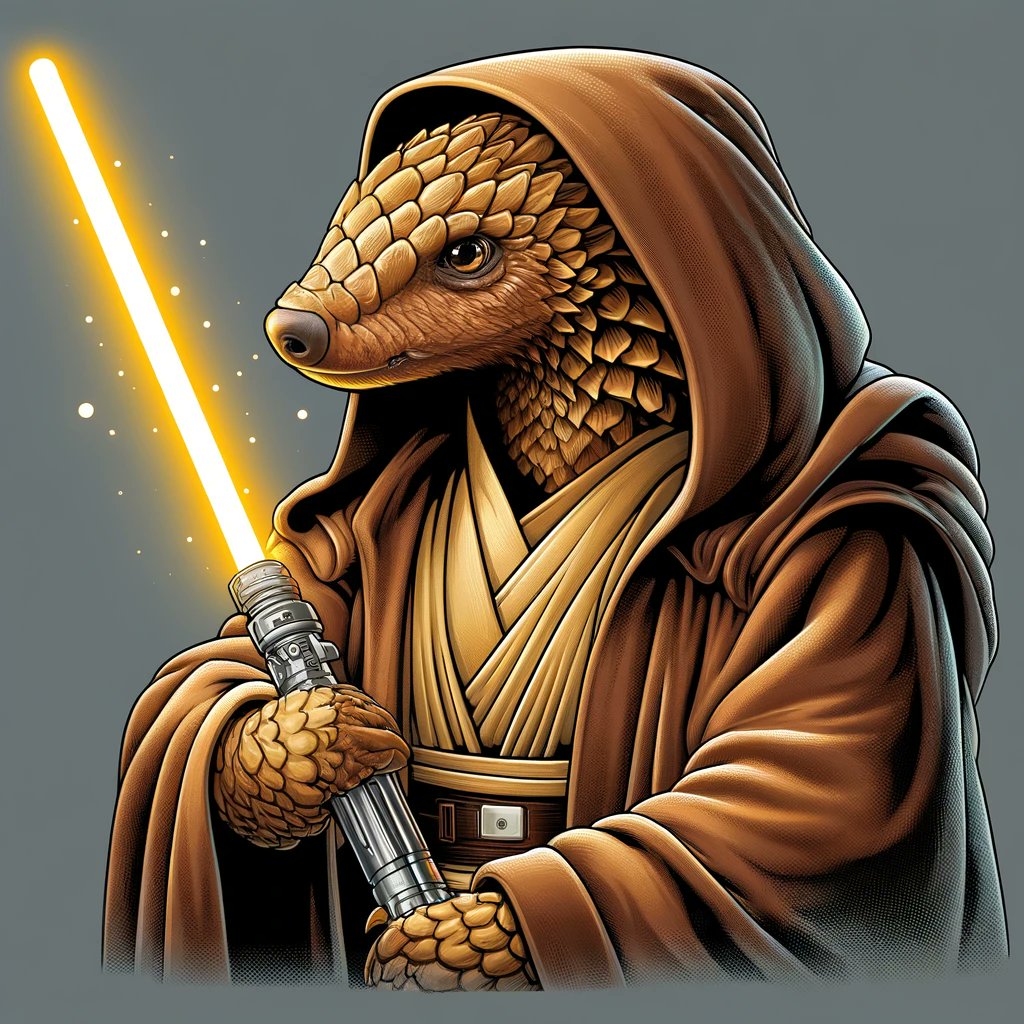 May the Fourth be with you! 🌌 #Pangolin #StarWars #StarWarsDay