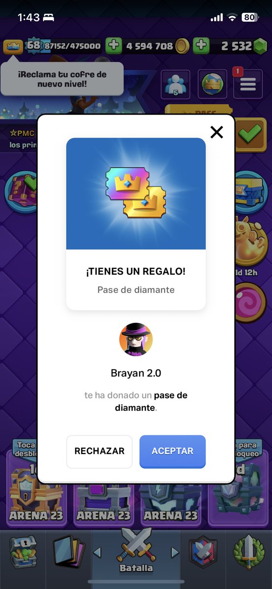 Gracias Mafer por el pass diamante <a href="/mafertejeda10/">MAFER TEJEDA 10 ౨ৎ</a> si cumple 🎁