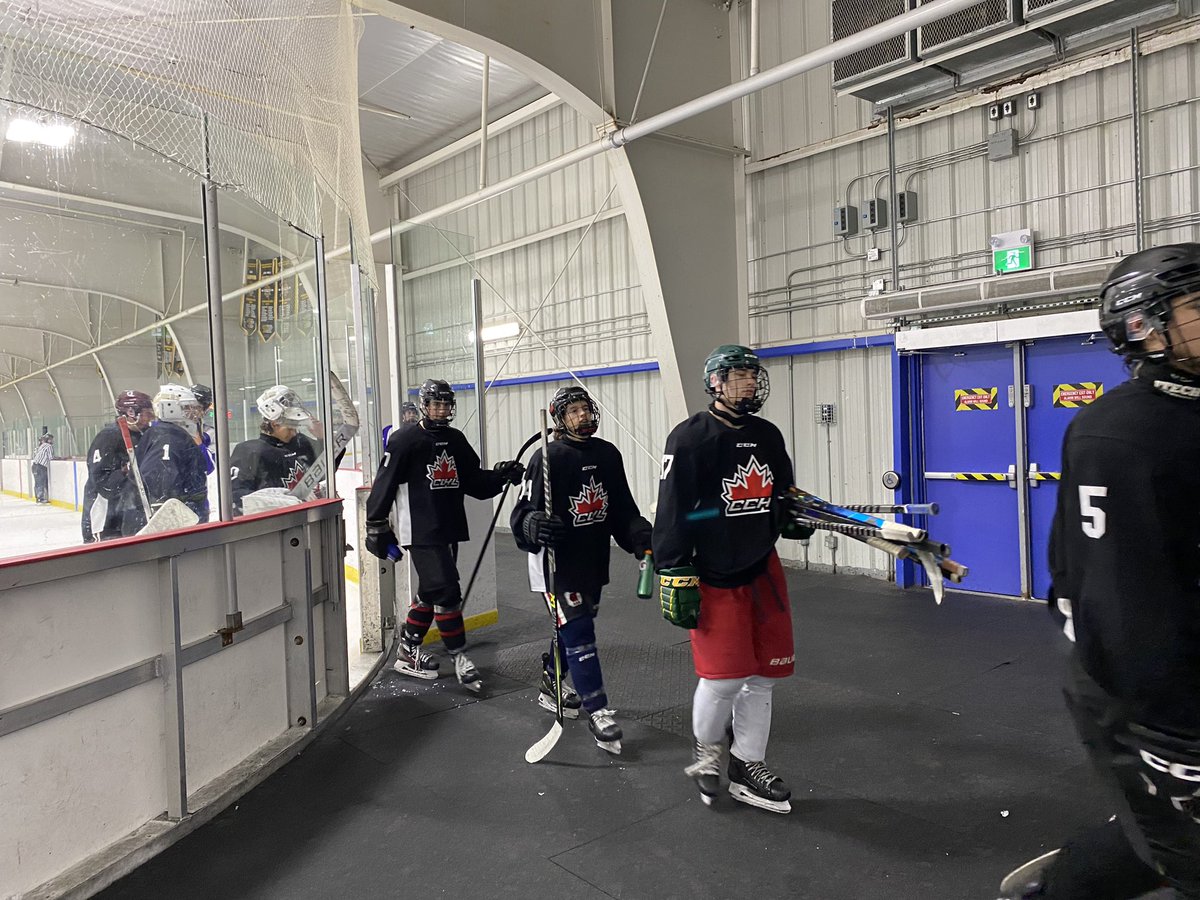 Some great play from up and coming players at our prospects camp this weekend! Don’t miss the Allstar game tomorrow from 4-7 pm! #JrSens #development #camp #CCHL #JrAhockey