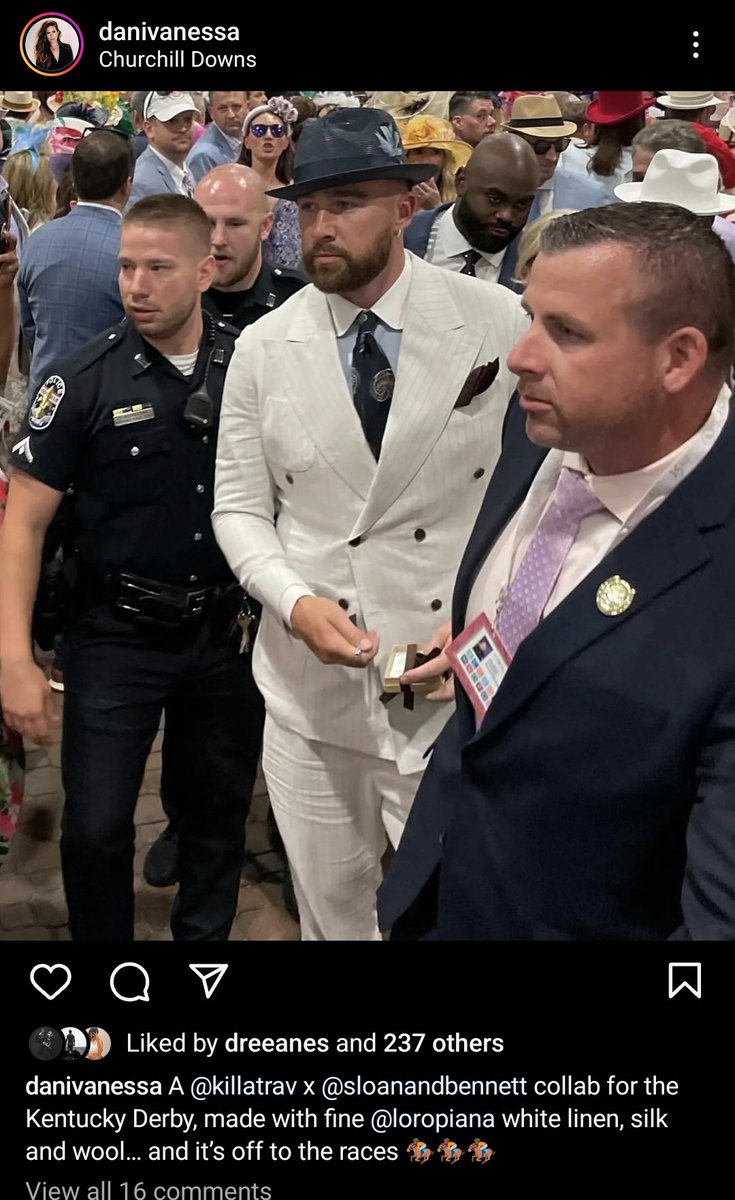 Information on Travis Kelce's styling for the Kentucky Derby. Please note, Sloan and Bennett is a black owned business that Travis is representing.