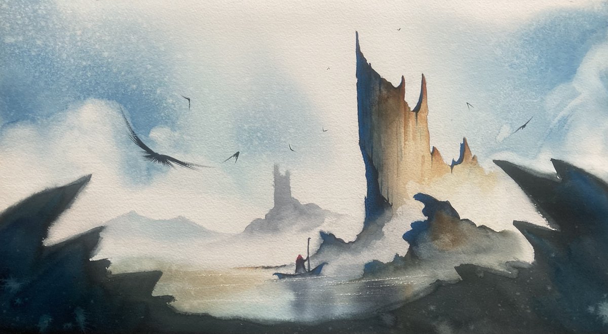 Mother of my watercolor fantasyscapes.

Here is the painting process youtu.be/xm9aD3fE6i4?si…

#watercolor #watercolorlandscape #fantasyart #fantasypainting #waterocolour