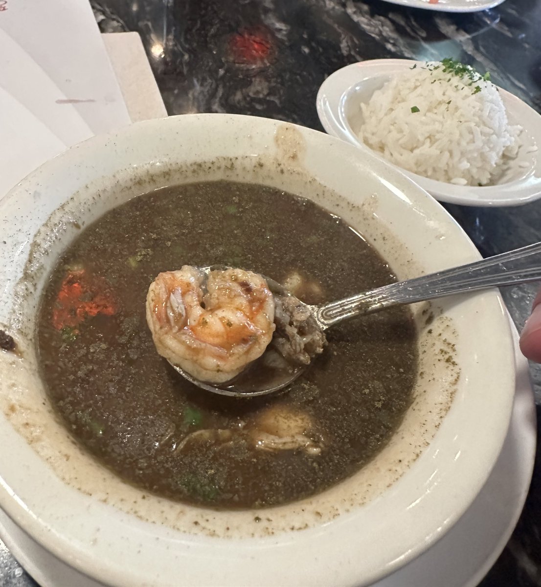 Gumbo in Galveston at Willie G’s. Who has the best gumbo in Galveston?