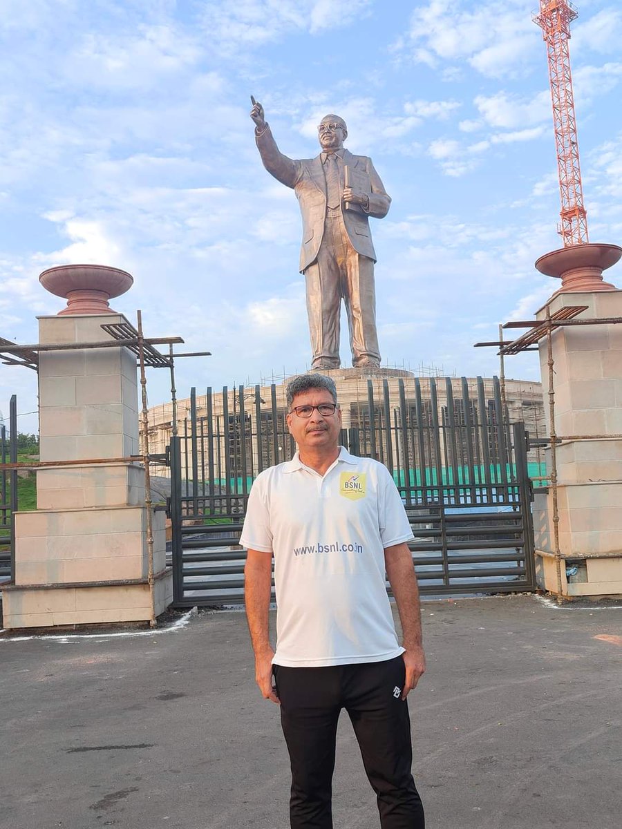 Tallest statue of architect of Indian Constitution Babasaheb Dr Bhim Rao Ambedkar on the banks of Hussain Sagar near the new Secretariat Complex in Hyderabad.
#Hyderabad 
#NecklaceRoad
#BSNL 
#rohtakrunners
#ambedkar 
#babasahebambedkar
