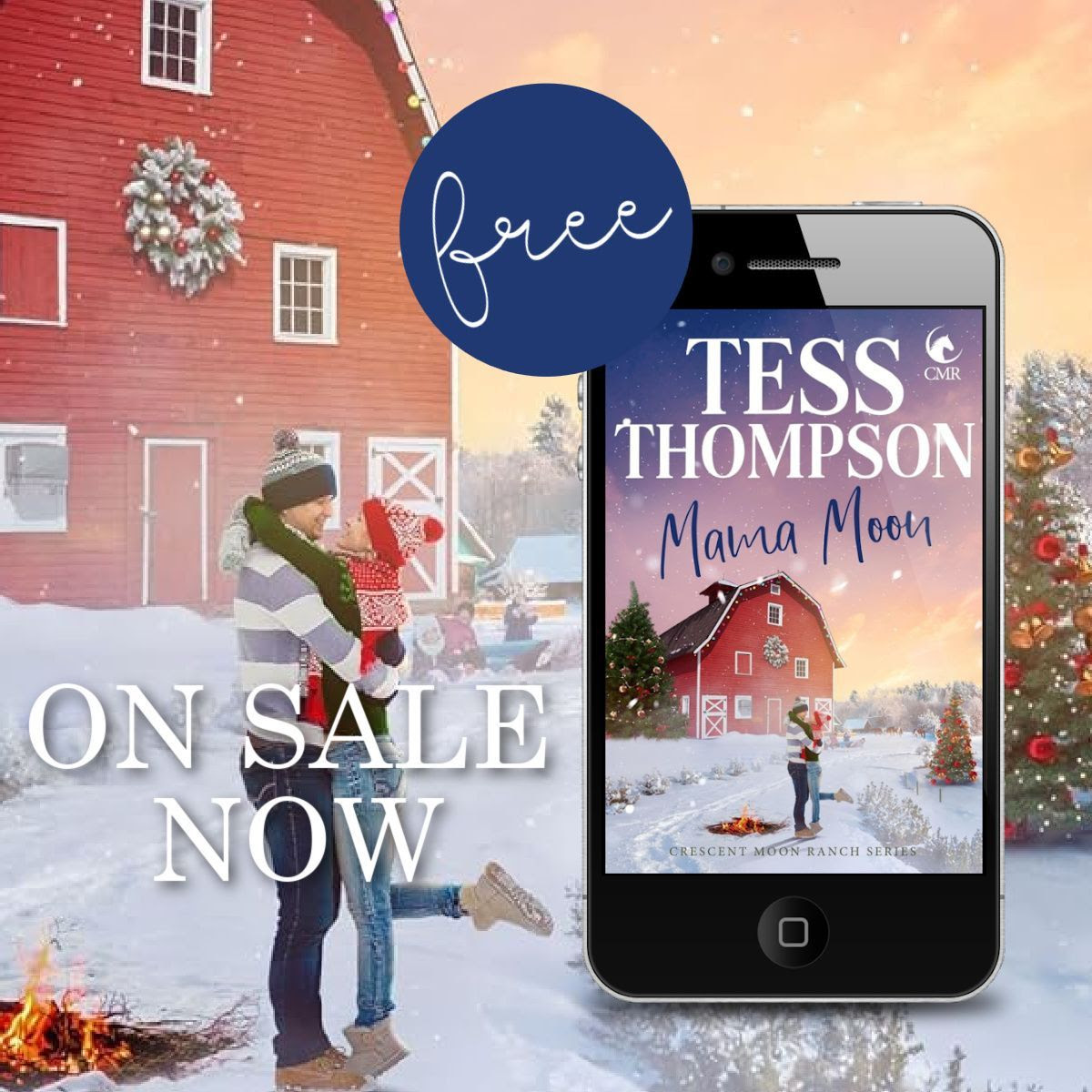 FREE WHOLESOME ROMANCE! This clean and wholesome series starter from USA Today Bestselling author Tess Thompson will warm hearts as Stella and Jasper make a family from the broken parts of trampled dreams in this opposites-attract, contemporary romance. geni.us/MamaMoon