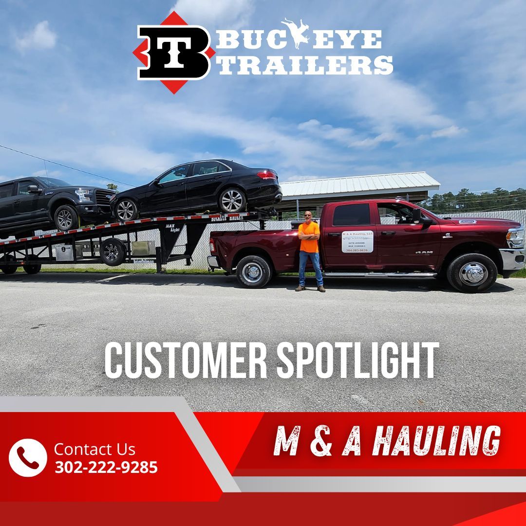 Buckeye Trailers: Redefining car transport, one haul at a time! 🔄🚛 #CustomerSpotlight #HappyCustomer #ProductLove #ShareYourMoments #BuckeyeTrailers