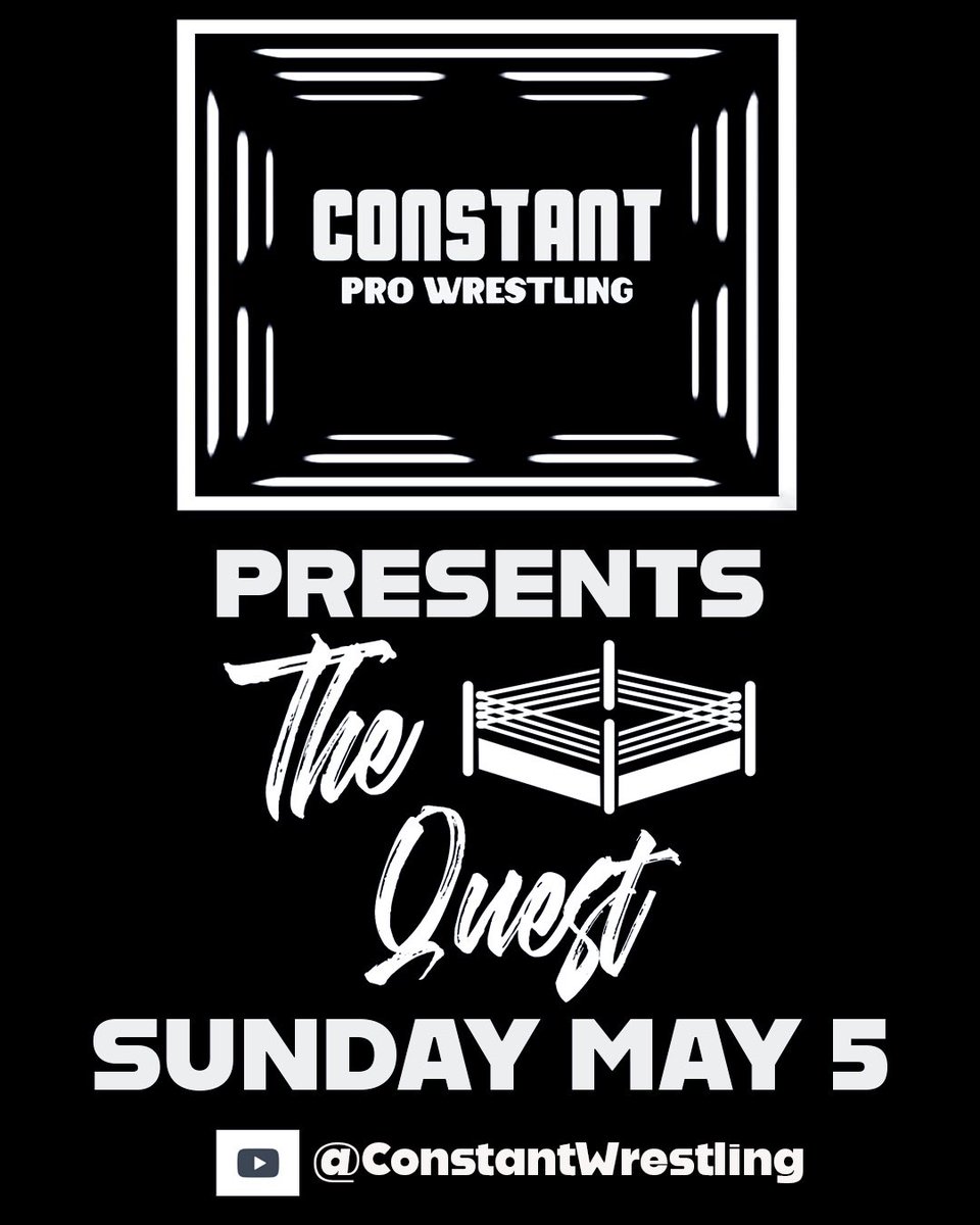 The wait is finally over! 'The Quest' presented by @wrestleconstant makes its highly anticipated debut on our YouTube channel tomorrow at 6pm!