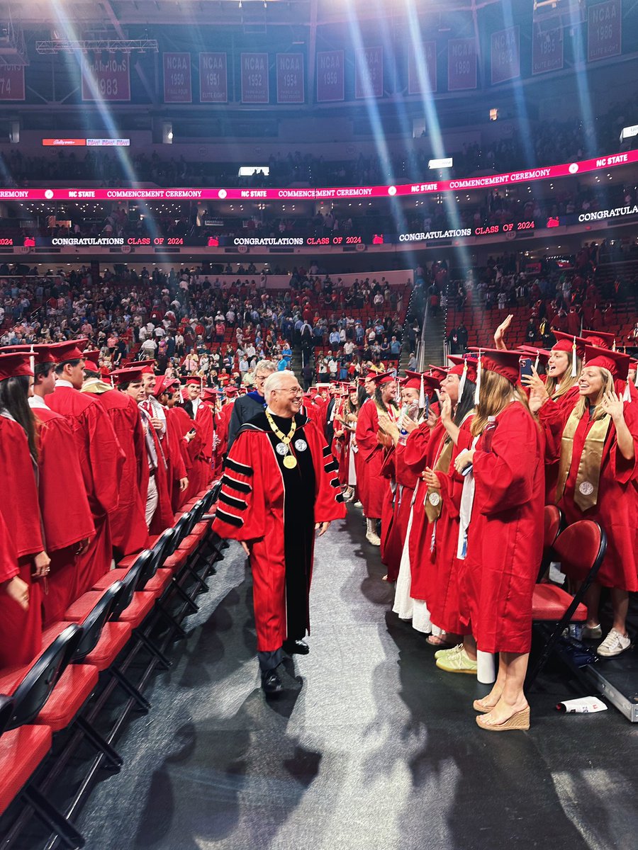 One chapter closes, another one opens — and we hear it’s going to be a real page turner. 📖 At today’s spring commencement ceremony, we welcomed over 6,600 of our newest graduates to our Alumni Pack. 👏🐺 #NCState24