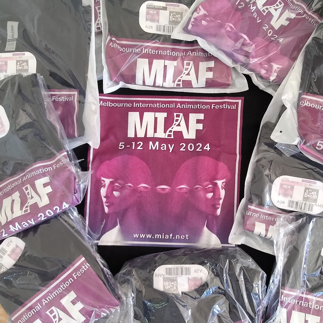 Today's the day 🥳

You'll see our very special volunteers with these shirts on. Say hi. Ask them any questions you have.

We love our volunteers. MIAF wouldn't exist without them.
A big THANK YOU to them all. 🤗
miaf.net

#MIAF2024 #MIAFA #AnimatedArt #volunteer