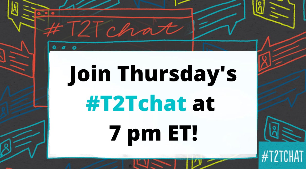 Hey friends! What are you doing this Thur, May 9 at 4pm PST or 7pm EST? Come join us for a special chat during #TeacherAppreciationWeek! I am excited to co-moderate #T2Tchat with @ElemPE1 and @technologylaura! Hope to see you there! 🥰