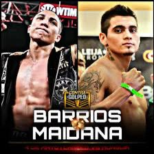 Coming 🆙 

#PremierBoxingChampions 🥊
#ESPNKnockOut 🥊
#MegaBox 🥊
#BoxAzteca7 🥊
#CanelovsMunguia 🥊
#BarriosMaidana 🥊

Mario “Azteca” Barrios 🇺🇸🇲🇽 🥊 🆚 Fabián “TNT” Maidana 🇦🇷 🥊

@Boxer_Barrios 🇺🇸🇲🇽 🥊 🆚 @tntmaidana 🇦🇷🥊

🏆: WBC Junior Welterweight 

🏟️: @TMobileArena,