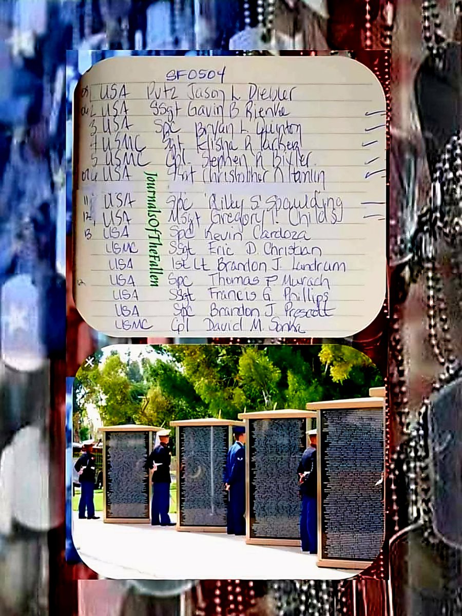 Patriots let us Honor the Fallen that gave their all on this day May 4th during the GWOT. 
May they all Rest in Peace!
SemperFidelis,
ECasas
#V1P31
#JOTF4056
#neverforgotten7049 #USA #USMC   
#GWOTSevenThousandFortyNine #JournalsOfTheFallenGWOT37900