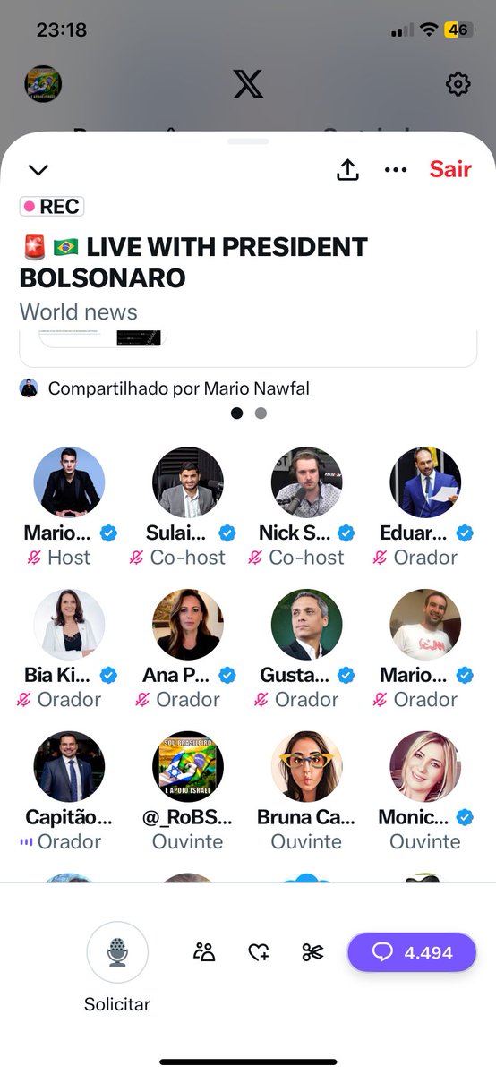 Mesmo bloqueado e sendo obrigado a usar VPN, o Presidente Bolsonaro, consegue mais audiência que as lives flopadas do ex presidiário…😂😂🤣🤣