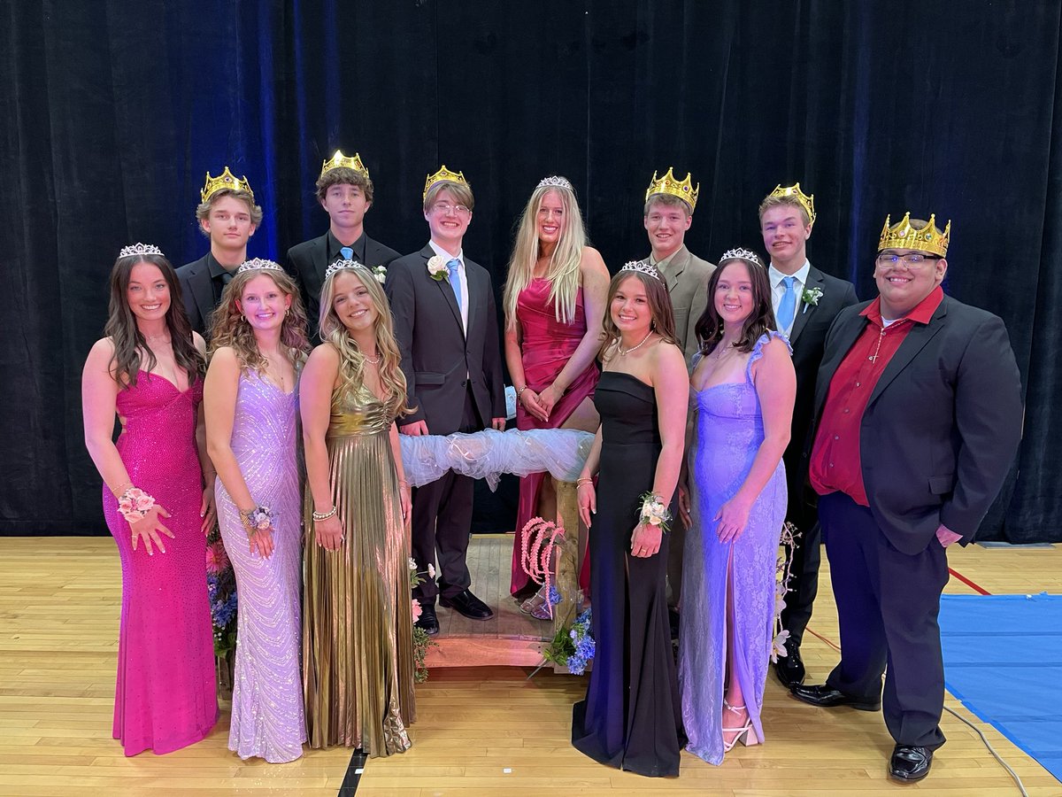 Congratulations to the 2024 Prom Court! A special congratulations to Stella Johnson and Jack Hanson who are representing the senior class!