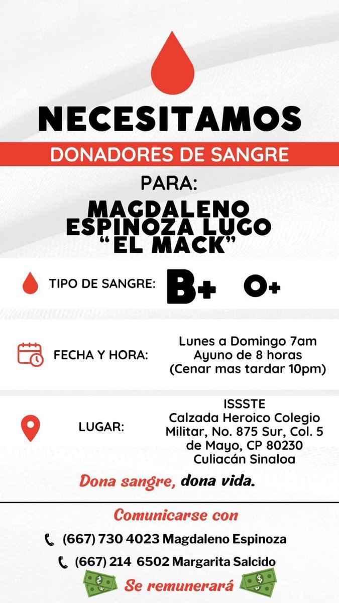 #Ayuda mi razor preciosa de #Culiacán #DonaSangre #SalvaVidas