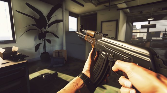 Is there any Counter Strike fan around here? With this prompt for #MidJourney, you can recreate the most iconic scenes of this great game 👇 📃 Counter Strike in-game screenshot | first person POV hands holding a [weapon] | [location] scenario | low poly grainy old graphics |…
