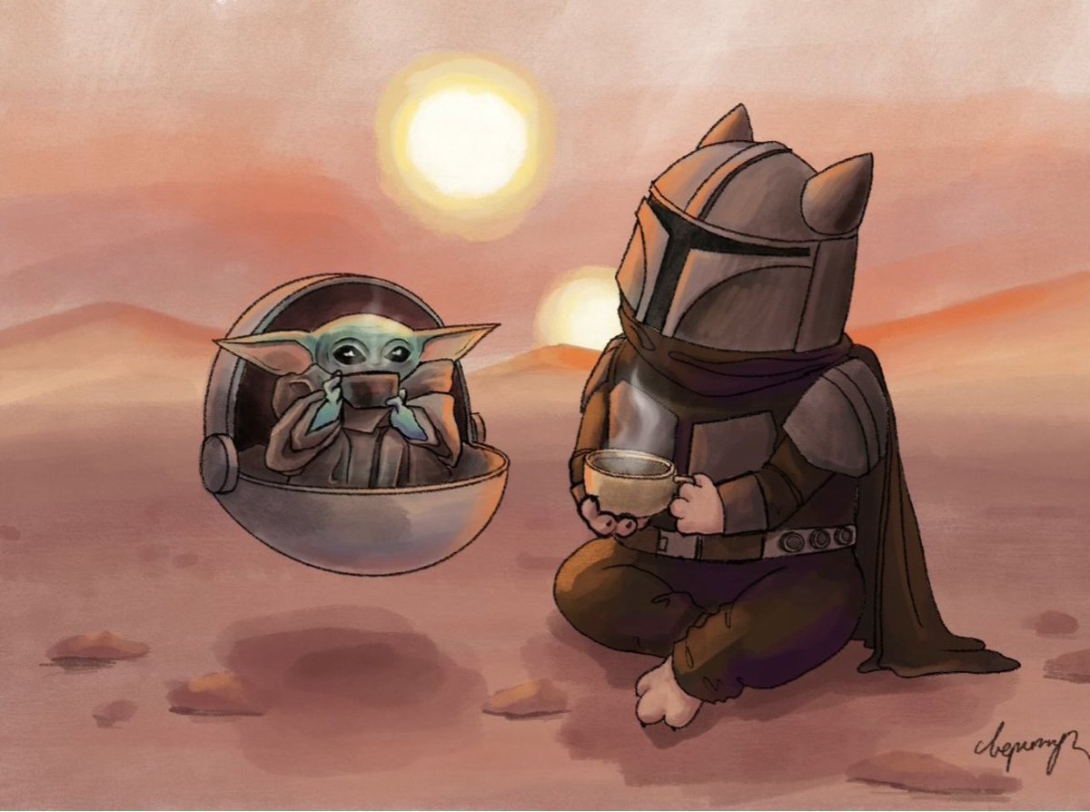 chepurnyh_'s tweet image. ★ may the 4th be with you 😁 made this art last year for this date!

[SW are my favorite movies ever 🖤]