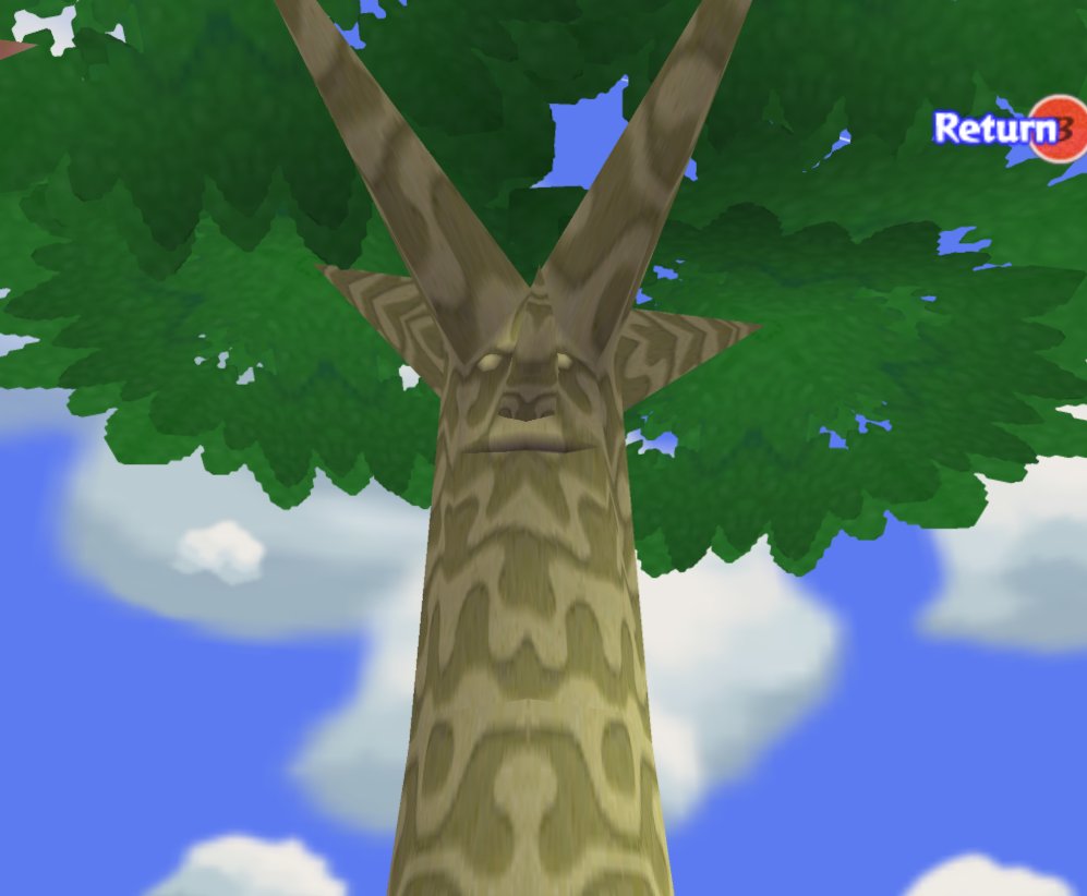 what the fuck
I never knew the trees that grow after you complete the korok sidequest have horrifying faces on them