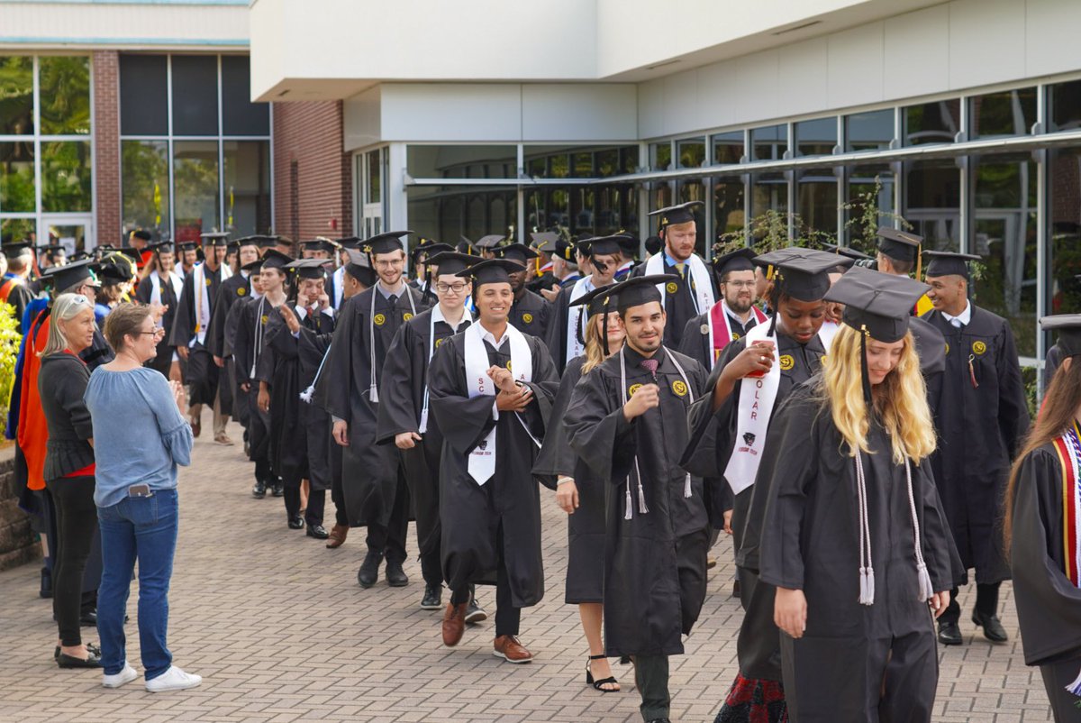 Congratulations, Class of 2024! Though crossing the stage can feel bittersweet, remember that it's not a goodbye—you'll always be a #Panther4Life. We look forward to witnessing all that you'll go on to accomplish as Florida Tech Alumni. #FloridaTechGrad #FloridaTech