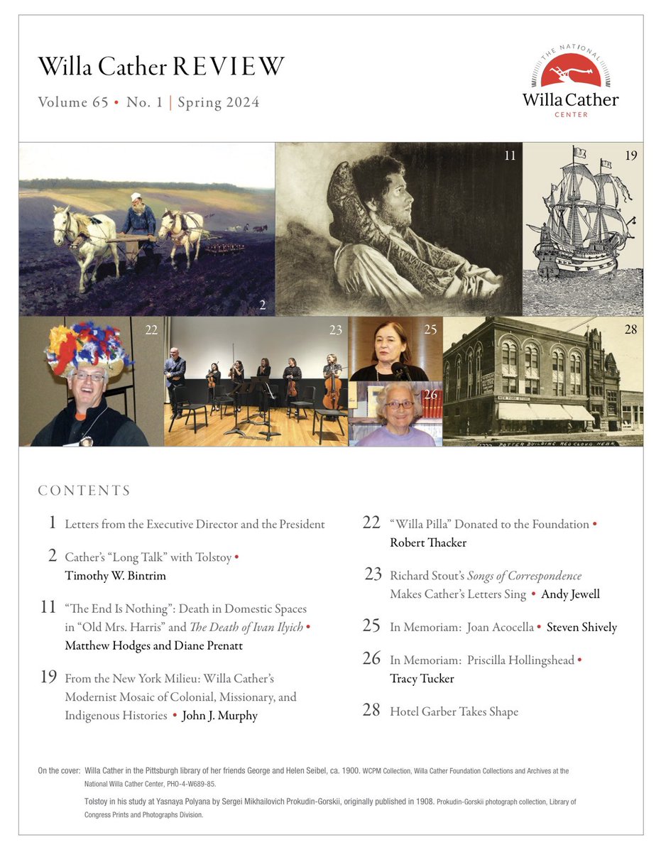 An eclectic assortment of articles awaits readers in our Spring edition of the Willa Cather Review. Browse our digital edition, and our archive, until your issue arrives: willacather.org/discover/educa… • Receive our print edition as a benefit of membership: willacather.org/membership