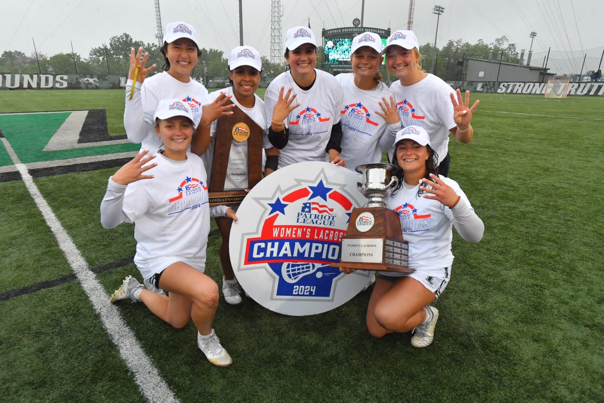 CHAMPS! Junior attack Georgia Latch’s overtime goal lifted No. 1 Loyola Maryland to a 12-11 victory over No. 2 Navy to capture its fifth straight Patriot League Women’s Lacrosse Championship and the League’s automatic bid to the NCAA Tournament!
