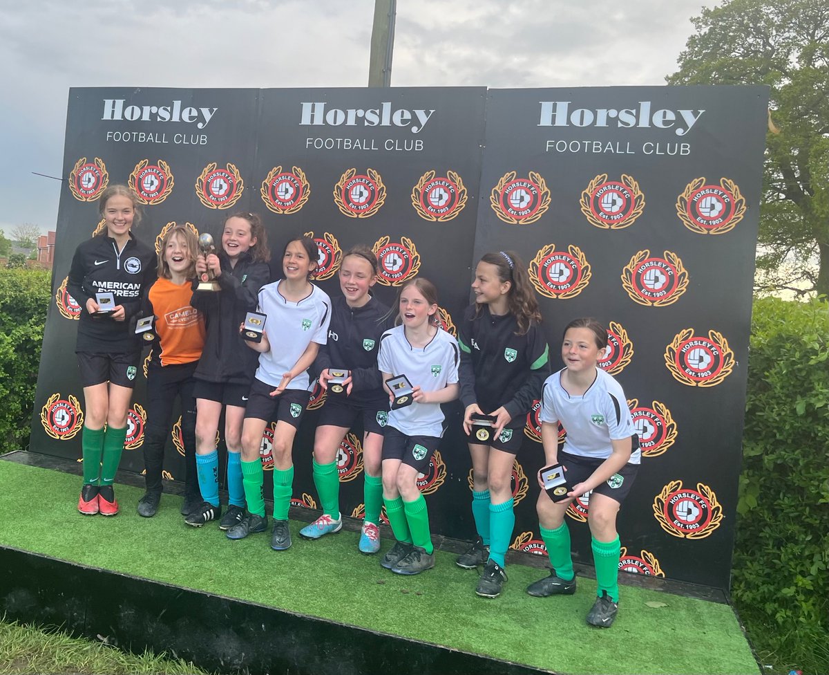 Mole Valley Girls U11 Whites <a href="/Horsley_FC/">Horsley FC</a> U12 tournament winners 🏆. 8 games, 18 goals no goals conceded. Well done girls💜 <a href="/MoleValleyGirls/">Mole Valley Girls FC</a> <a href="/HerGameToo/">Her Game Too</a> <a href="/Horsley_FC/">Horsley FC</a>