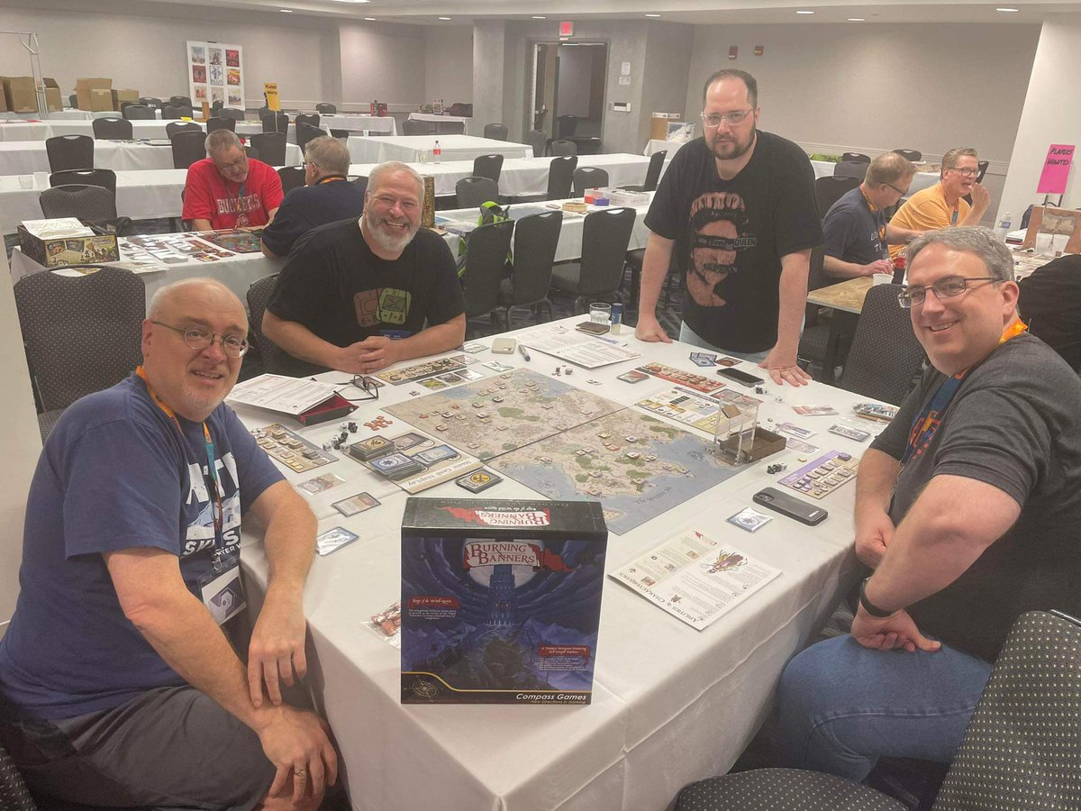 We are knackered! Having such a great time though here at @BuckeyeGameFest IMHO the premiere convention in the Midwest for game playing. Had a blast since Wednesday evening.