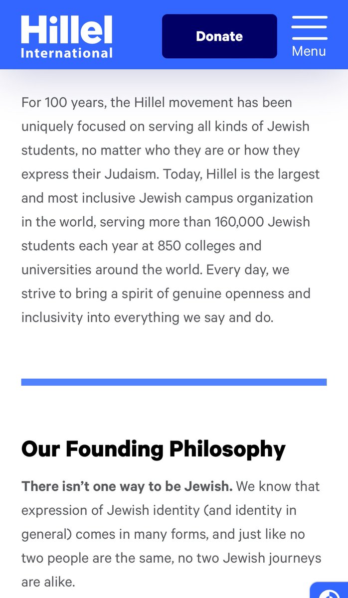For context this is Hillel’s mission. What SJP is proposing is anti-Semitic — plain and simple