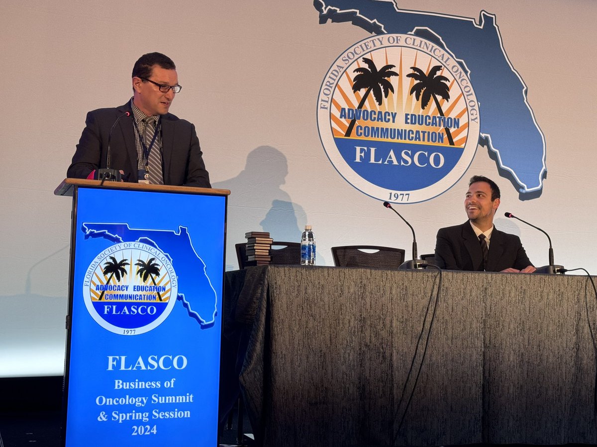 At the FLASCO Spring Session Dinner Program, FLASCO Program Committee Chair, Jorge J. García PharmD, MS, MHA, MBA, FACHE, introduces Ludovic Saba,MD, MSC and Issam El Naqa, Ph.D discussing the Integration of AI Technology in Cancer Care. #FLASCO #BOSS24 #TechnologyinHealthcare