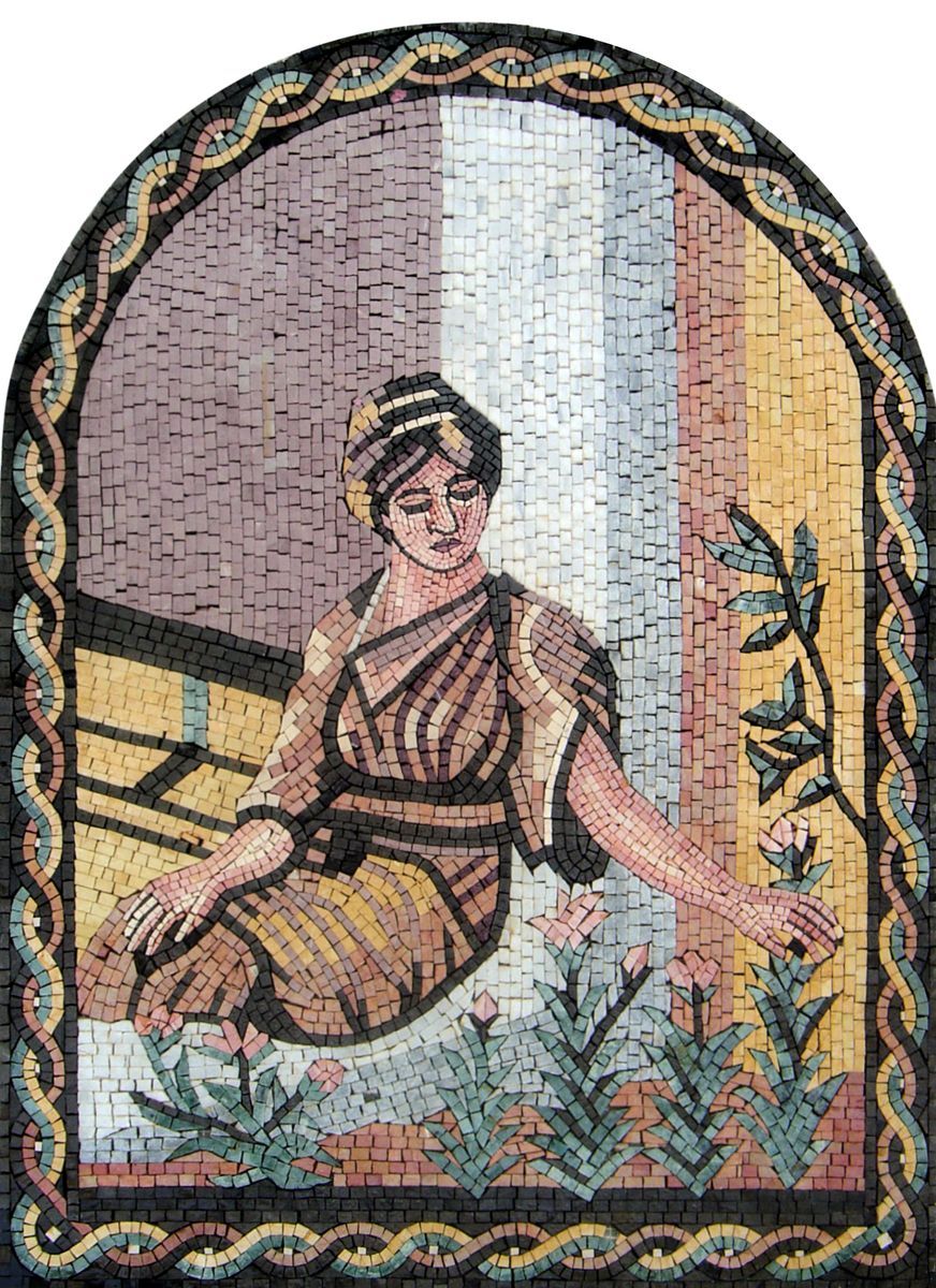 This mosaic depicts a woman tending to a rose garden outside her window. Give your space a dreamy ambiance with this compelling work.

mosaicnatural.com/mosaics/pt072

#mosaic #mosaicart #handmade #handcrafted #walldecor #wallart #mural #artoftheday #uniqueart #homedecor #trendingdesign