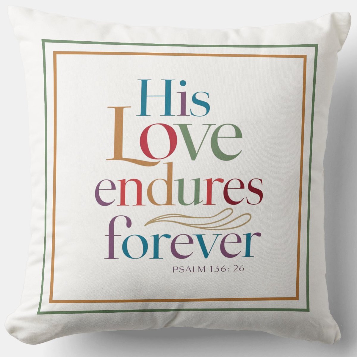 His Love Endures Forever Cushion zazzle.com/his_love_endur… Typography Throw #Pillow #Blessing #JesusChrist #JesusSaves #Jesus #christian #spiritual #Homedecoration #uniquegift #giftideas #MothersDayGifts #giftformom #giftidea #HolySpirit #pillows #giftshop #giftsforher #giftsformom