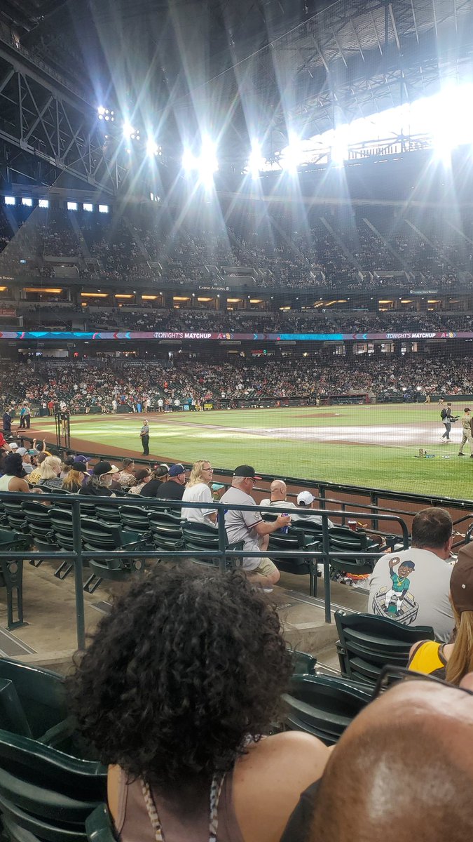 Here at Chase Field watching the @Dbacks take down the Padres today. #whatafan #MayTheFourthBeWithYou #GoDbacks