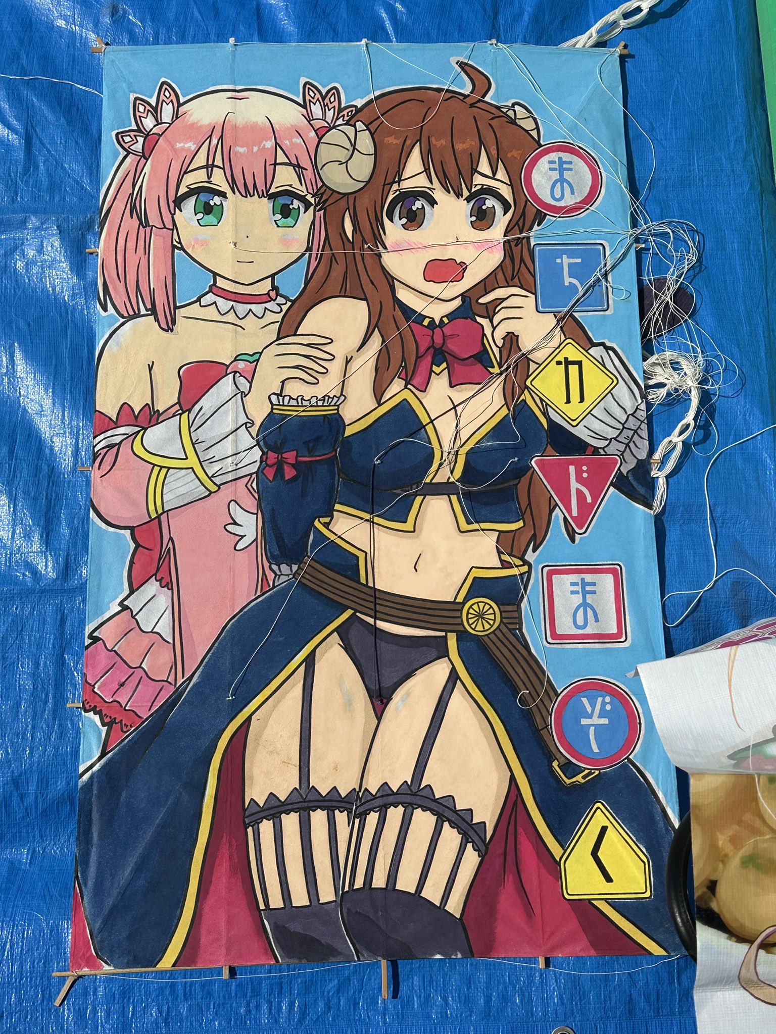 とんカツ　Ａ４イラストポスター １３点まとめ 湘南イラストポスター「鎌倉高校前駅で江ノ電を追い越すワーゲン