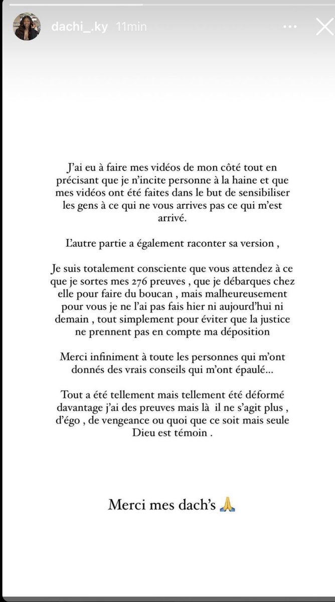 Dashi nous a sortit la carte de « sensibilisation » une fois que Orlane s’explique ? Fallait faire ça avant pas une fois que Orlane a reçu toute la haine ? T’était là pour dire ça quand il fallait arrêtez le marabout du benin ?