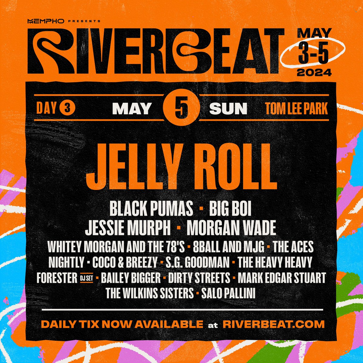 see you in memphis tomorrow @RiverBeatfest <3 main stage at 3:45