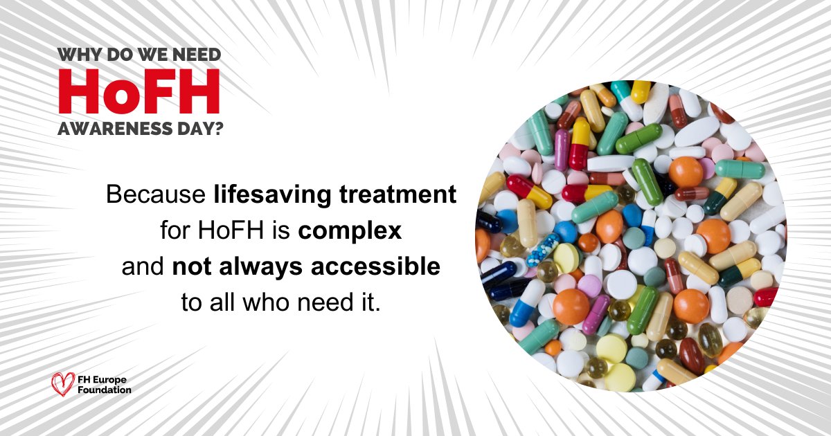 Treatments for #HoFH can be expensive & not always accessible to those who need it. Without appropriate treatment, individuals with HoFH can have a significantly reduced life expectancy. #Maythe4thbewithyou Learn more & #Unite4HoFH with @fhpatienteurope: bit.ly/4dph6kX