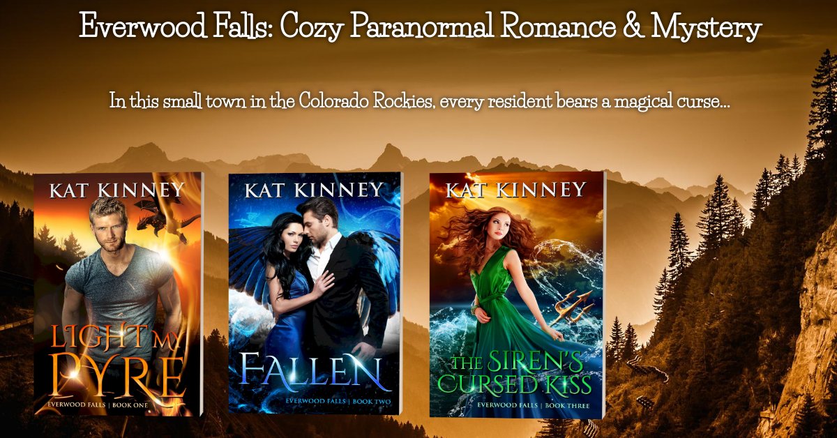 Love cozy paranormal romance mysteries? In the small Colorado town of Everwood Falls, every magical resident bears a curse. 💕💕

#KindleUnlimited #cozyfantasy #paranormalromance #cozymystery #99cents #romance #booktwt #romancereaders #vampire #dragons