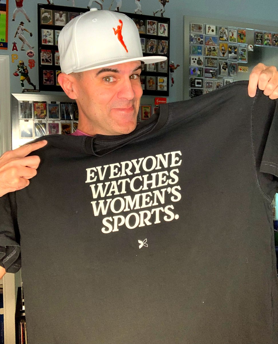 Everyone Watches Women's Sports! FACTS!! 🤩TOGETHXR⁠
⁠
#tshirt finally arrived from @togethxr 🥰⁠
⁠
#everyonewatcheswomenssports #womeninsports #womensbasketball #mensupportingwomen #womensupportingwomen #sports #culture #women #representationmatters #womensfootball #wnba