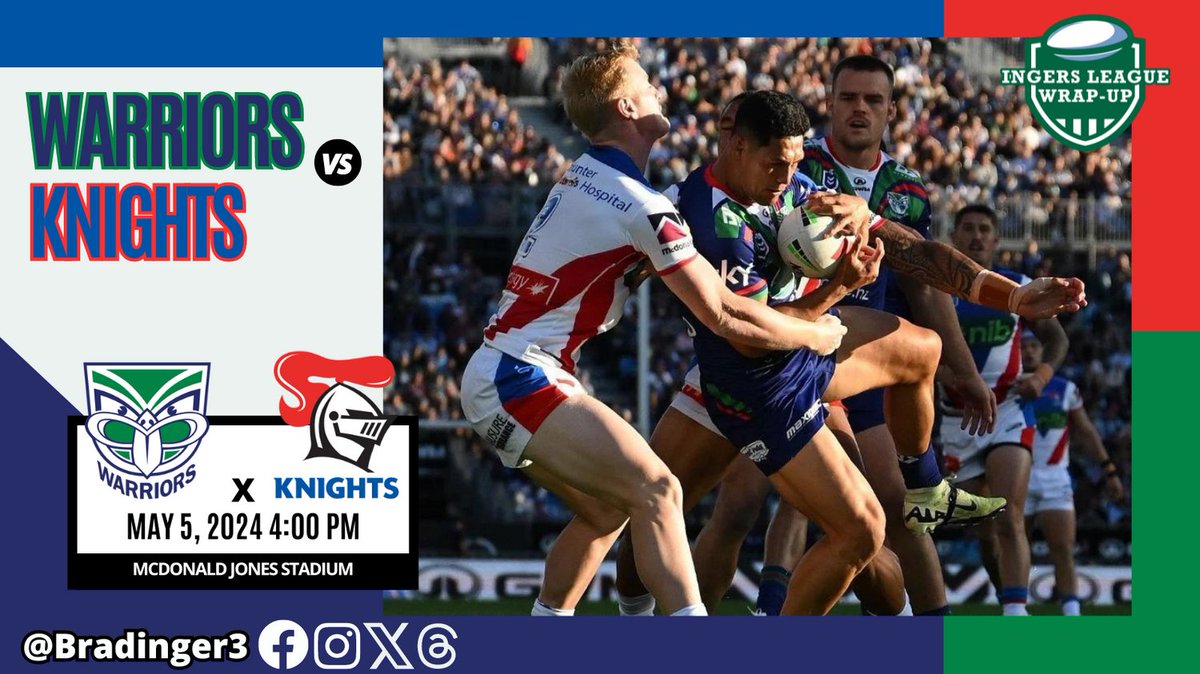 It's Gameday; The @NZWarriors are across the ditch to face the @NRLKnights A tough match, but a win here will help the Warriors get back on track. how do you see the game going? #nrl #warriors #warriornation #nrlknightswarriors #upthewahs