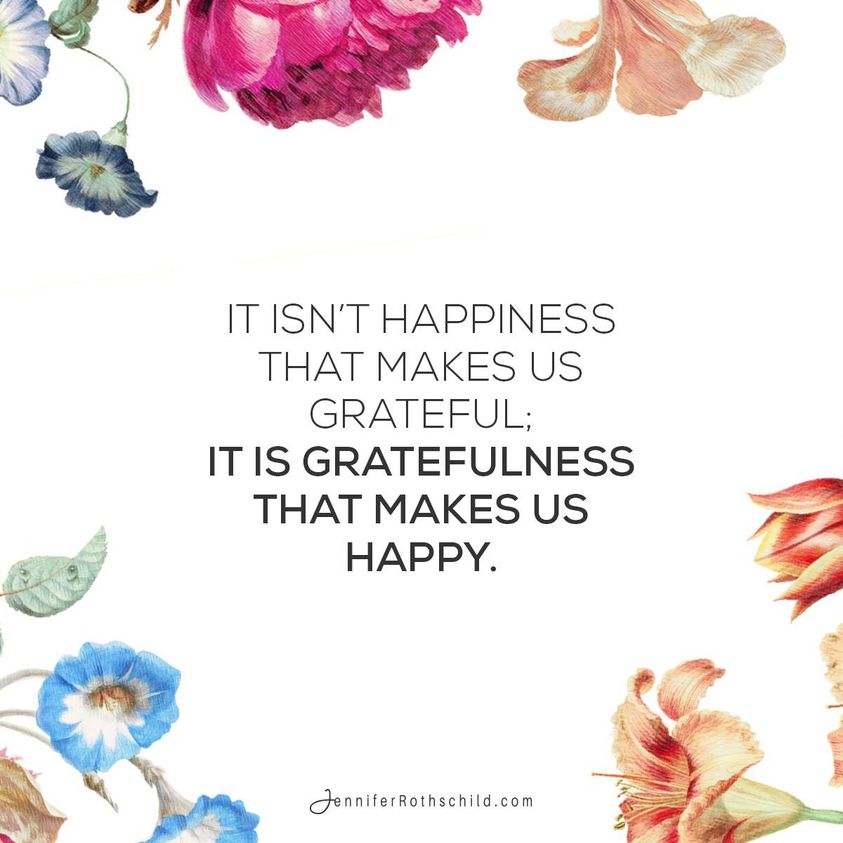 There are a million things to be grateful for. Let's fill the comments with them and thank our great God for all of His blessings. There is nothing too small to show big gratefulness for!