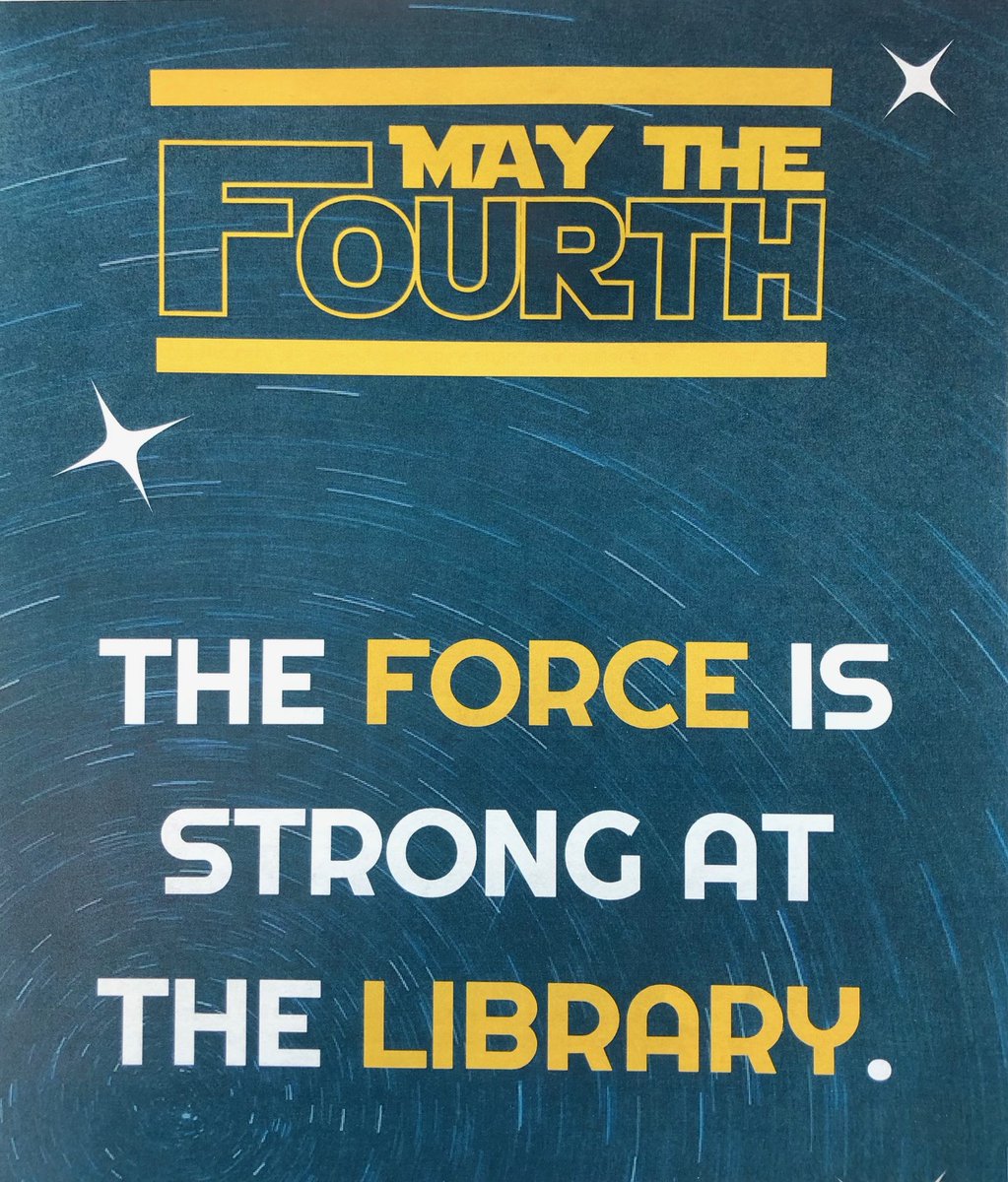 May the 4th be with you!⁠
⁠
#ArcadiaPublicLibrary #Starwars #Maythe4thbewithyou