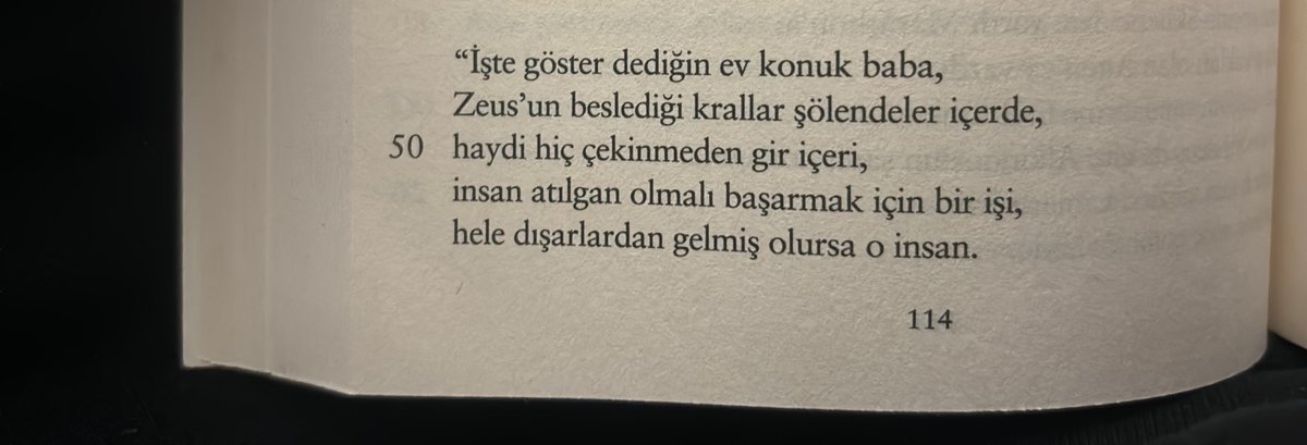 Çok çekmiş tanrısal Odysseus’a, kalkanlı Zeus’un gücü tükenmez kızı Athene’den bir tavsiye.