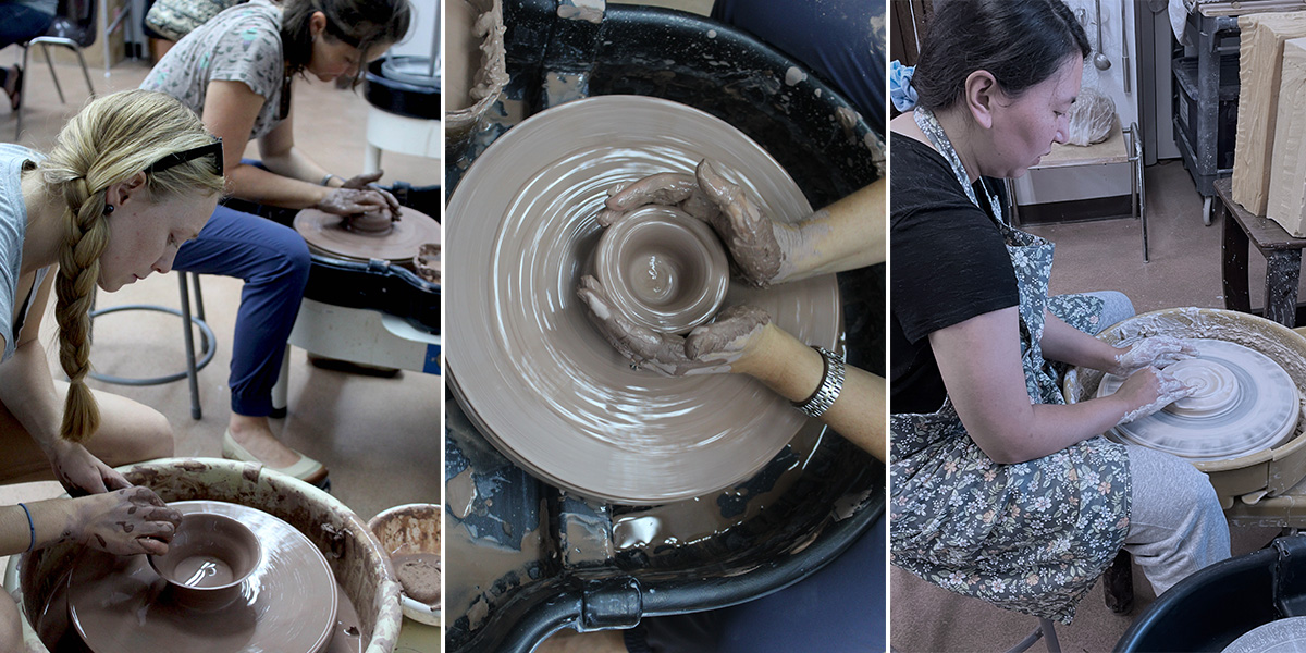 Sign up for a month of beginner-friendly ceramics classes! Weekday Pottery classes meet M. 10am-Noon & 6-8pm, T.6-8pm, & W. 10am-Noon & 6-8pm. Pick a day and time and register at turnercenter.org/classes!

#CreateWithUs #MakeArtHappen #SupportLocalArtists #Ceramics
