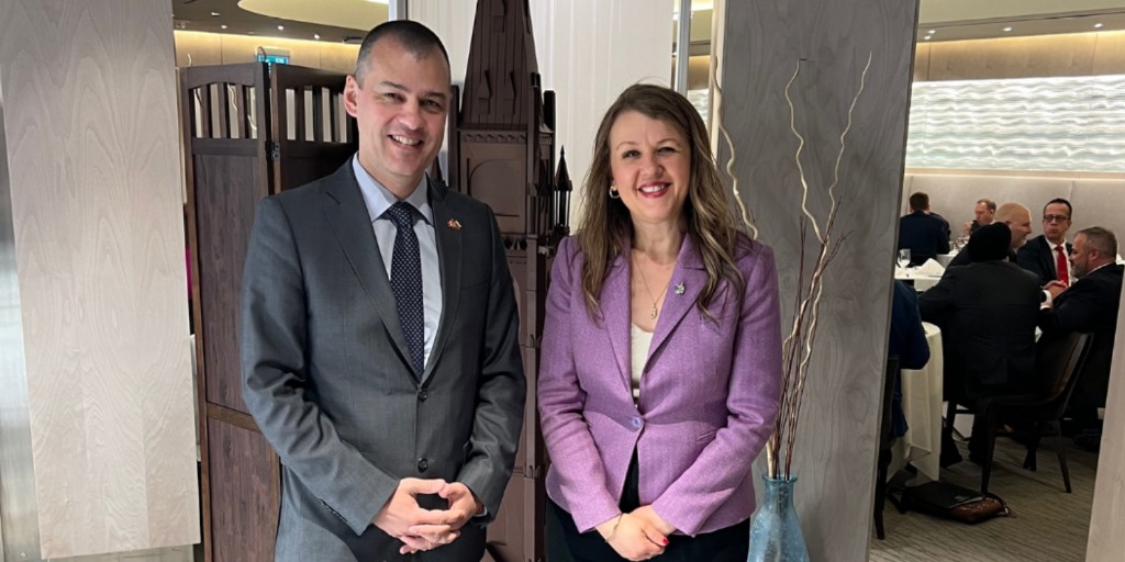 Wonderful time meeting Bulgarian Ambassador Plamen Georgiev for lunch to discuss the important relationship that Canada and Bulgaria share as @NATO allies. I look forward to future collaborations between #Canada and #Bulgaria! 🇨🇦🇧🇬 #cdnpoli #Toronto #DavenportTO