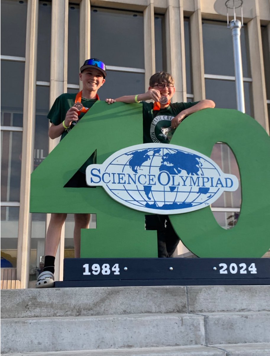 🎉 Big shoutout to Dominic P and Liam L for snagging 7th place at the State Science Olympiad tourney at Western Michigan University today in the Wheeled Vehicle category! 🚗💨 Way to represent! #ScienceChamps #ProudMoment 🏅
