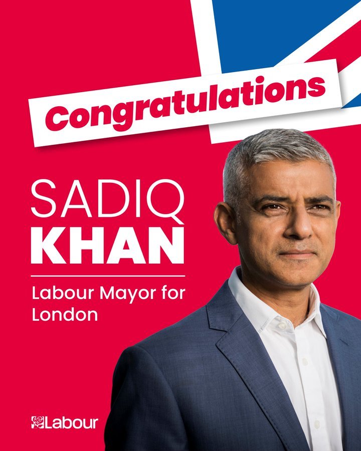 Londoners have spoken!!! massive congratulations to @SadiqKhan @MayorofLondon and @Semakaleng @LondonAssembly @FarukDalTinaz and @JasziieeM @HackneyLabour @LondonLabour
