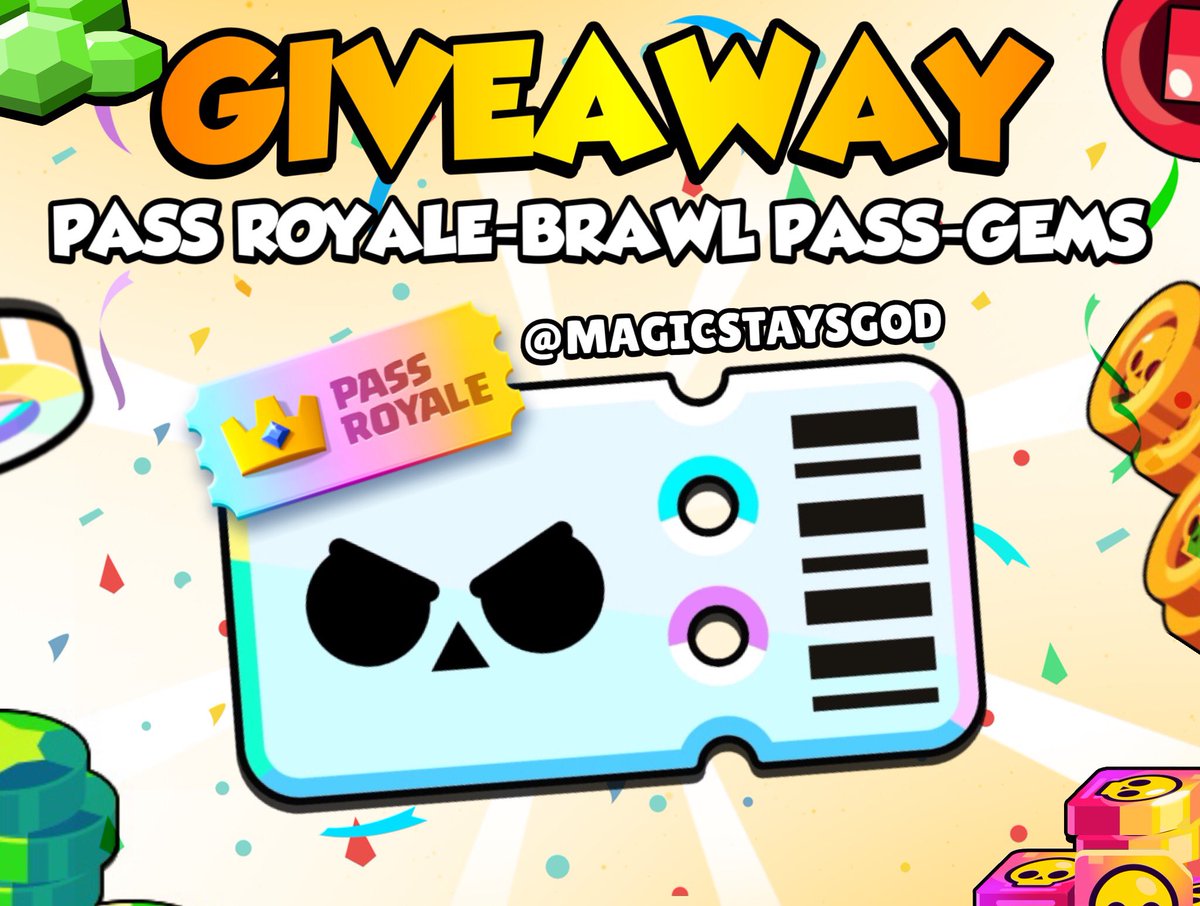 🌟 X1 Brawl Pass Plus Giveaway! 🌟

🔥 Requirements 🔥

✅ Follow @Peludito_76
✅ Follow @redihak
✅ Follow @MagicStaysGod
✅ Like ❤️ RT the tweet 🔄
✅ Like @redihak's pinned tweet (optional)

The winner will be announced on the 10th day of May 😸

🍀 Good Luck ! 🍀